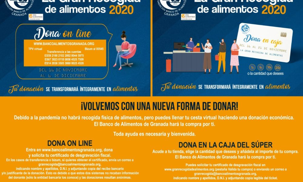 La GRAN recogida de alimentos este año, cambia